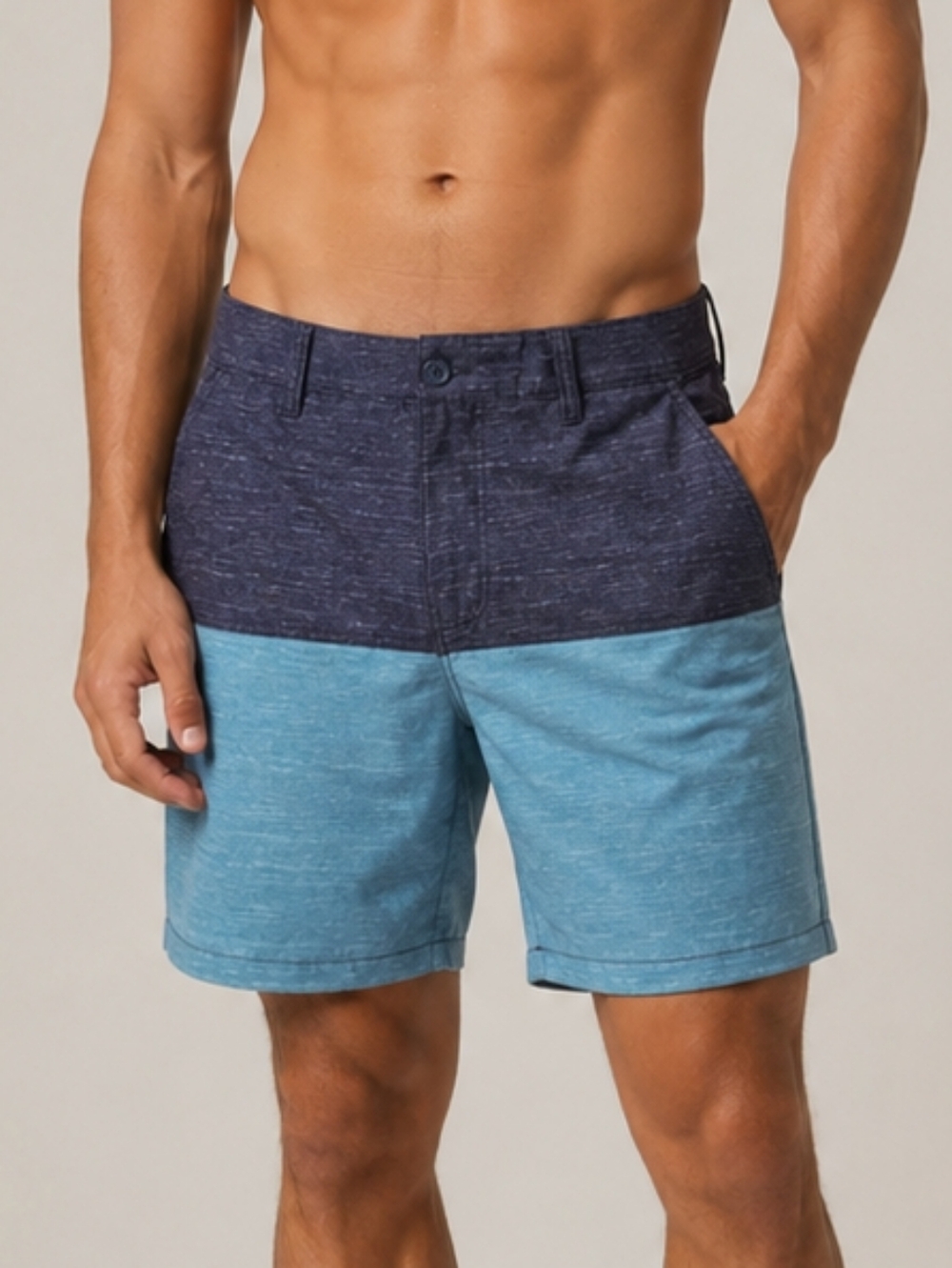 Ring of Fire Mens Two Tone Hybrid Shorts Emerald/Grey Size 34 Quick Dry Gorpcore